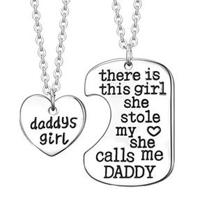 New daddy girl set necklaces 2 necklaces Includes